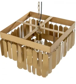 Lampa wisząca TECHO 40 cm złota