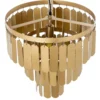 Lampa wisząca TECHO 45 cm złota
