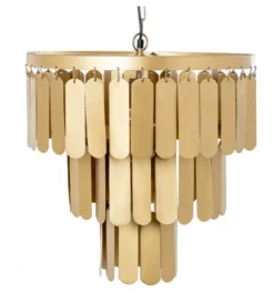 Lampa wisząca TECHO 45 cm złota