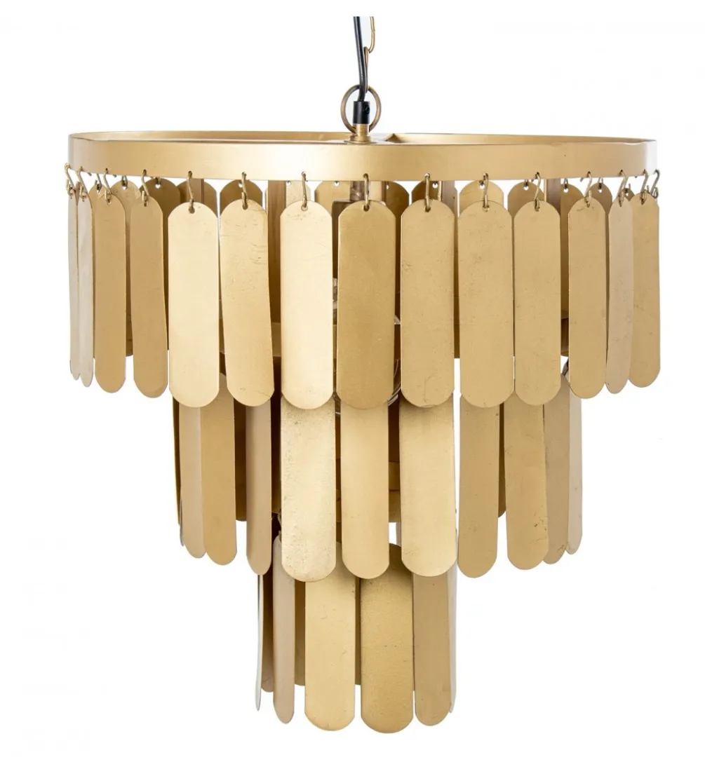 Lampa wisząca TECHO 45 cm złota