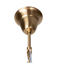 Lampa wisząca TEGOR 53 cm szare szkło