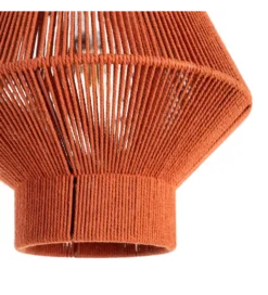 Lampa wisząca TEJA 25 cm lina papierowa ceglasty