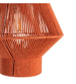 Lampa wisząca TEJA 25 cm lina papierowa ceglasty