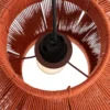 Lampa wisząca TEJA 30 cm lina papierowa ceglasty