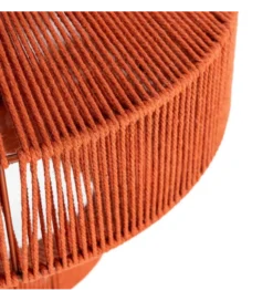 Lampa wisząca TEJA 30 cm lina papierowa ceglasty