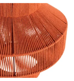 Lampa wisząca TEJA 30 cm lina papierowa ceglasty