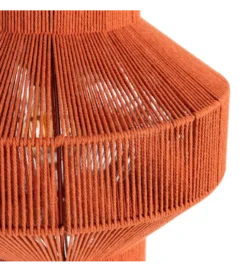 Lampa wisząca TEJA 30 cm lina papierowa ceglasty