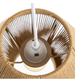 Lampa wisząca TEJA 25 cm lina papierowa naturalny