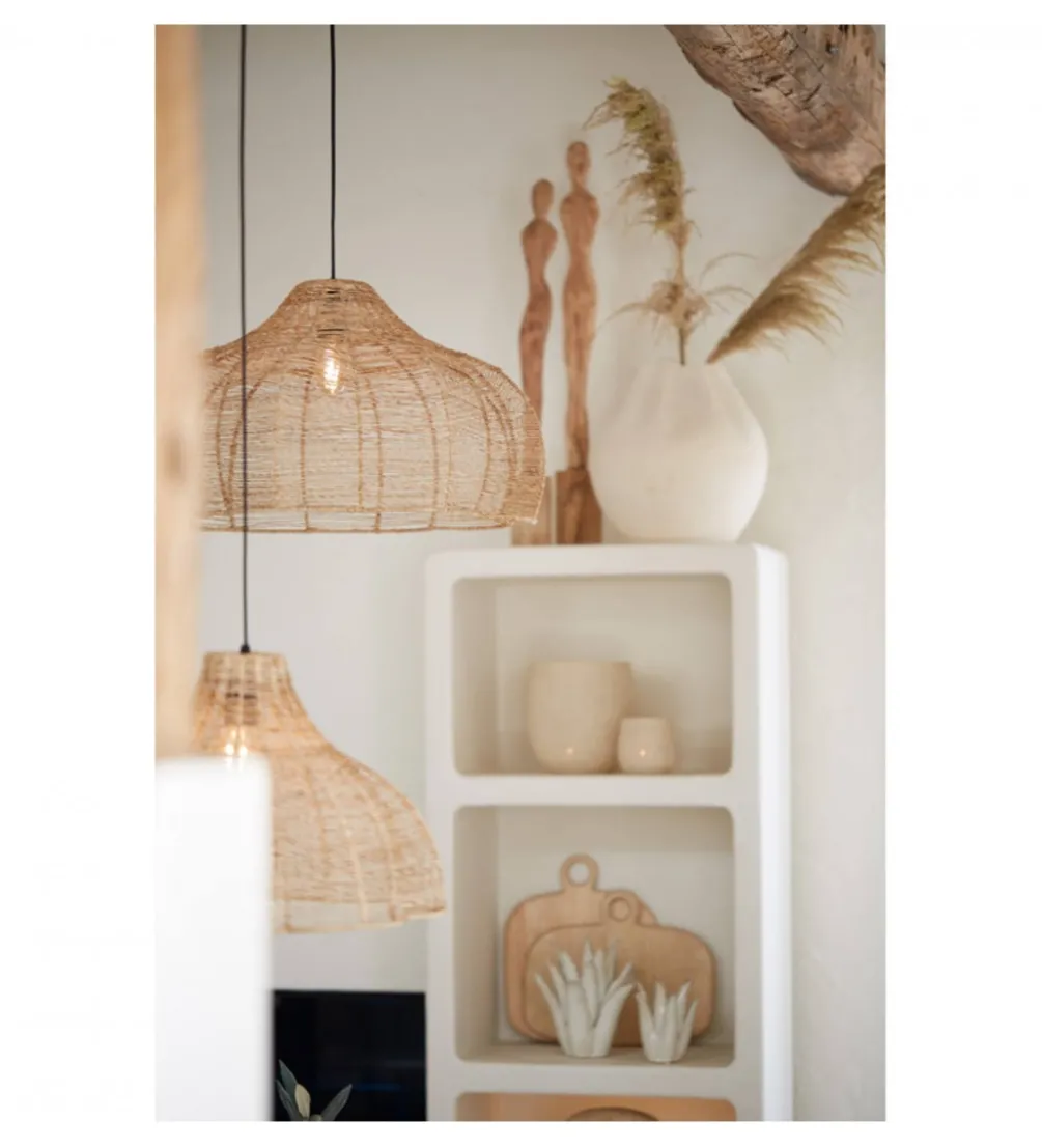 Lampa wisząca TONODA 60 cm juta naturalna