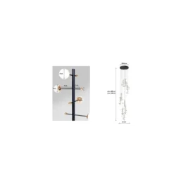 Lampa wisząca TRAPEZ 280 cm