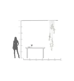 Lampa wisząca TRAPEZ 280 cm