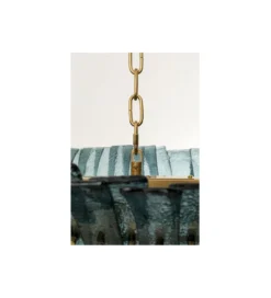 Lampa wisząca VENEZIA 130 cm niebieska