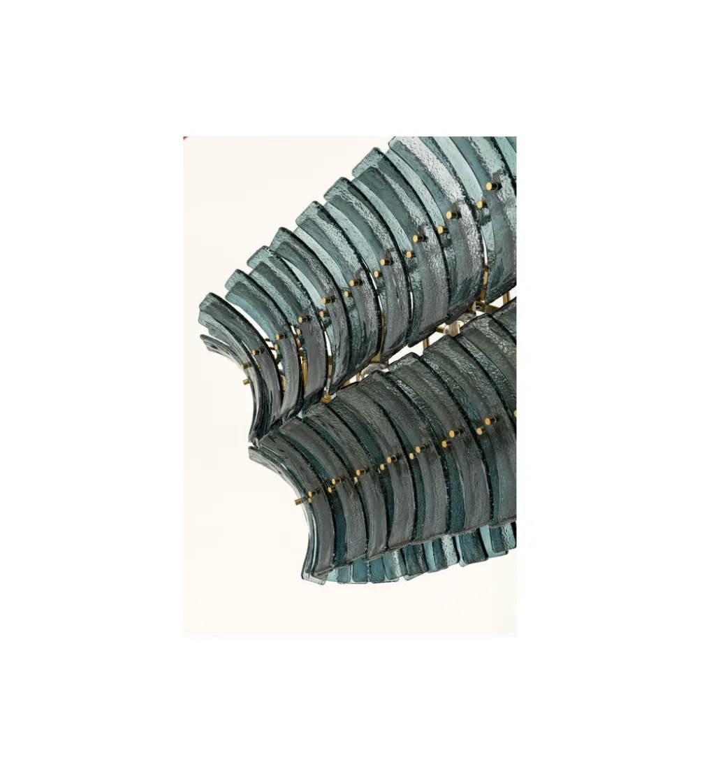 Lampa wisząca VENEZIA 130 cm niebieska