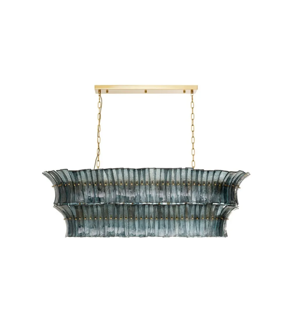 Lampa wisząca VENEZIA 130 cm niebieska