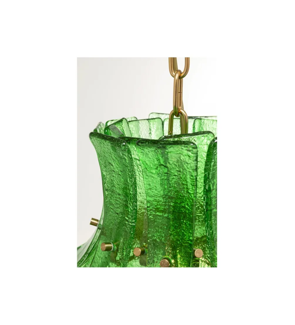 Lampa wisząca VENEZIA DOUBLE 53 cm zielony