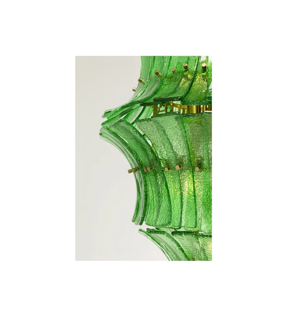Lampa wisząca VENEZIA DOUBLE 53 cm zielony