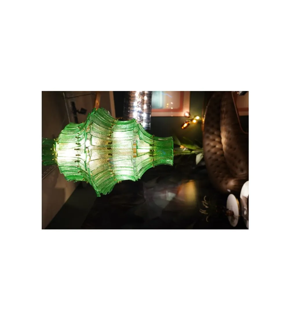 Lampa wisząca VENEZIA DOUBLE 53 cm zielony
