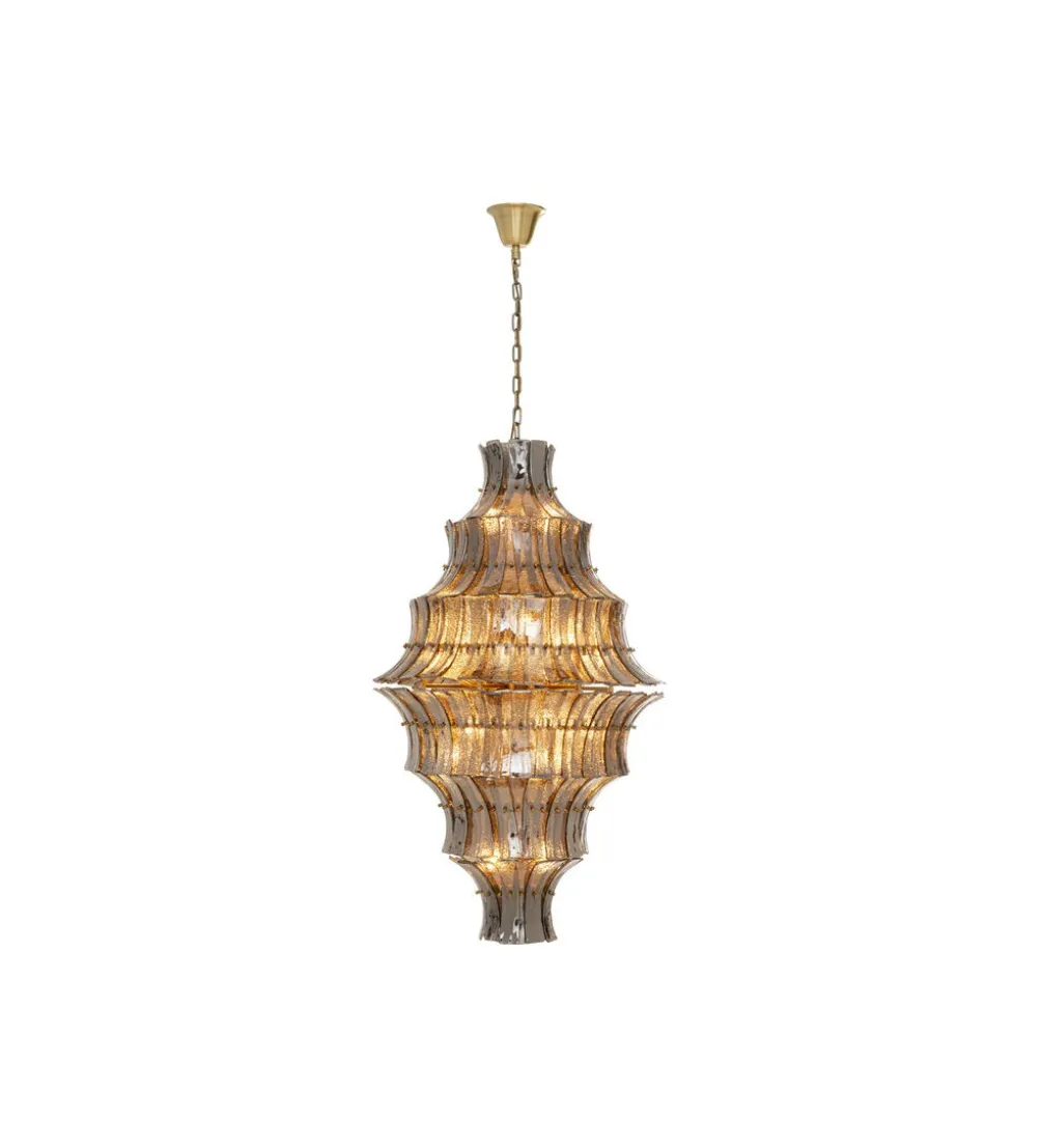 Lampa wisząca VENEZIA DOUBLE 71 cm smoke