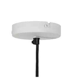 Lampa wisząca VIERA papier-mâché biała