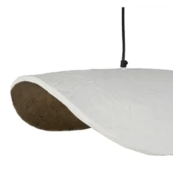 Lampa wisząca VIERA papier-mâché biała