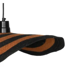 Lampa wisząca WRENKMA 75 cm pomarańczowo czarna