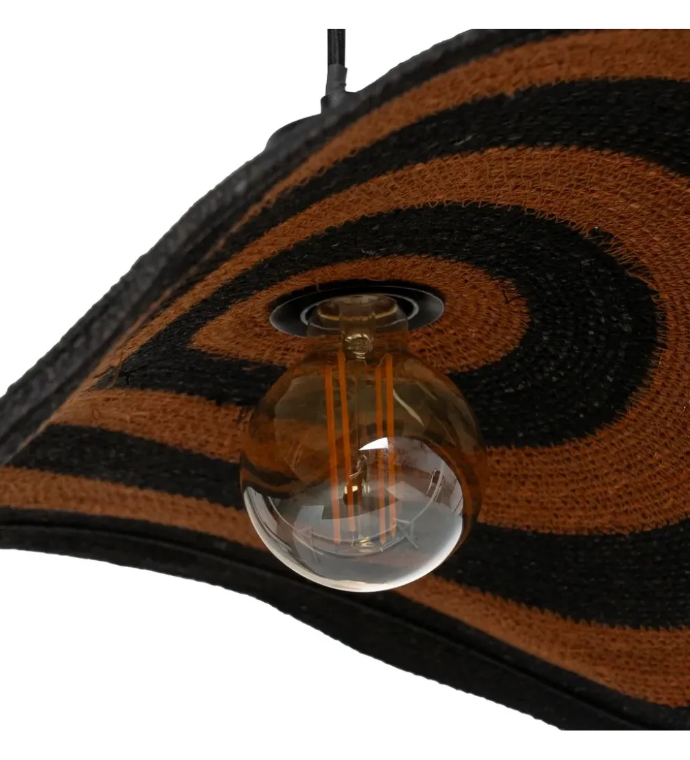 Lampa wisząca WRENKMA 94 cm pomarańczowo czarna