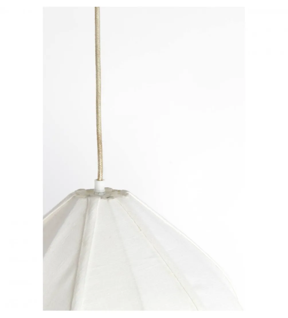 Lampa wisząca ZUBEDA 38 cm kremowa