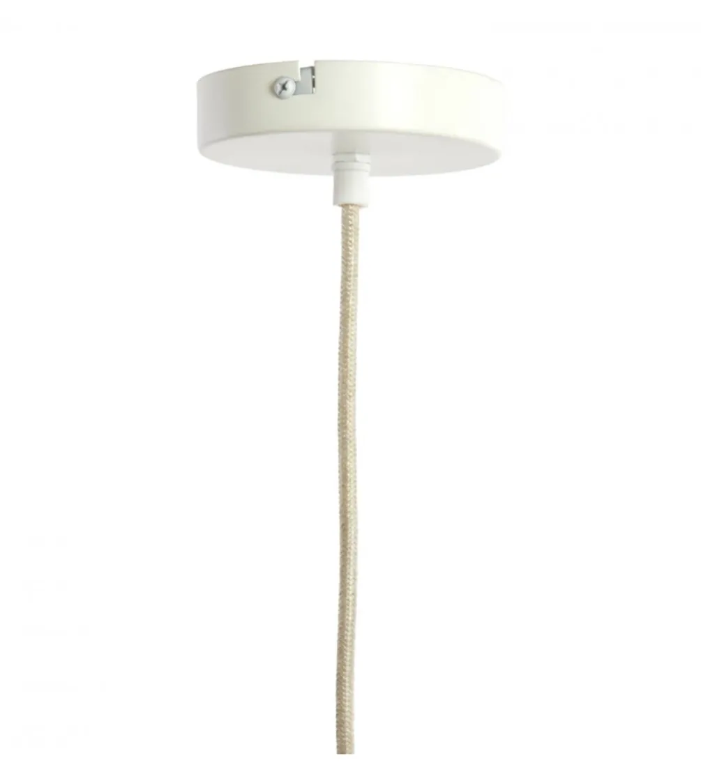 Lampa wisząca ZUBEDA 38 cm kremowa