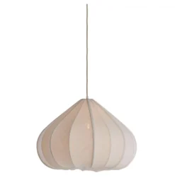 Lampa wisząca ZUBEDA 58 cm kremowa