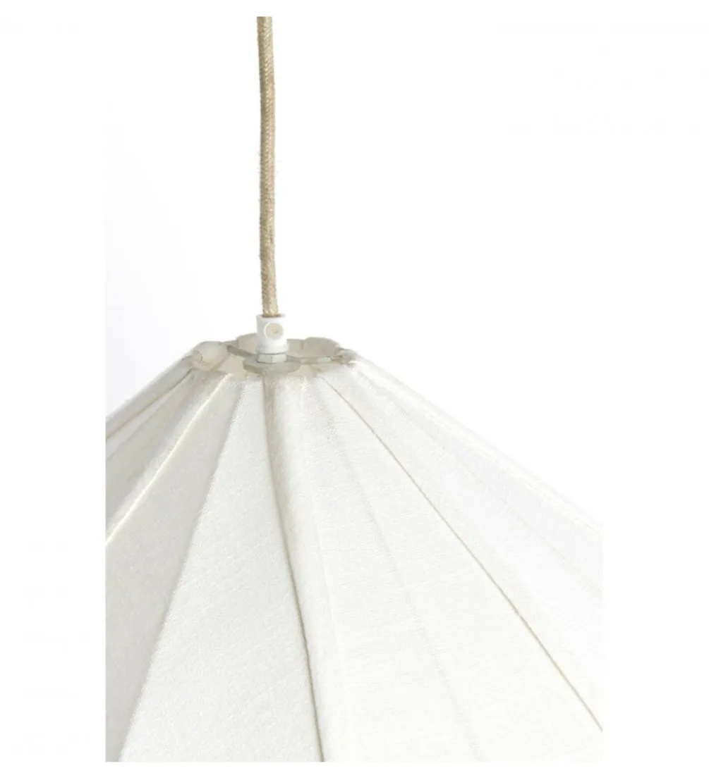 Lampa wisząca ZUBEDA 58 cm kremowa