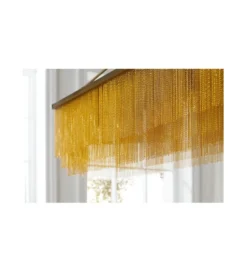 Lampa wisząca ZWINGER  80 cm złota