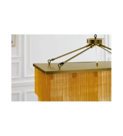 Lampa wisząca ZWINGER  80 cm złota
