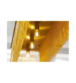 Lampa wisząca ZWINGER  80 cm złota