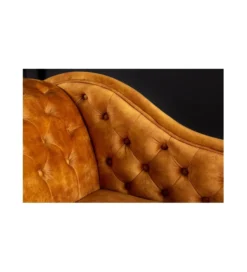 Leżanka Chesterfield BRIGIDA musztardowa