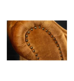 Leżanka Chesterfield BRIGIDA musztardowa