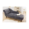 Leżanka Chesterfield BRIGIDA 170 cm szara