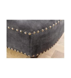 Leżanka Chesterfield BRIGIDA 170 cm szara