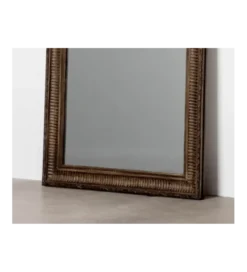 Lustro stojące IRODA 176 cm drewno paulowni brązowe