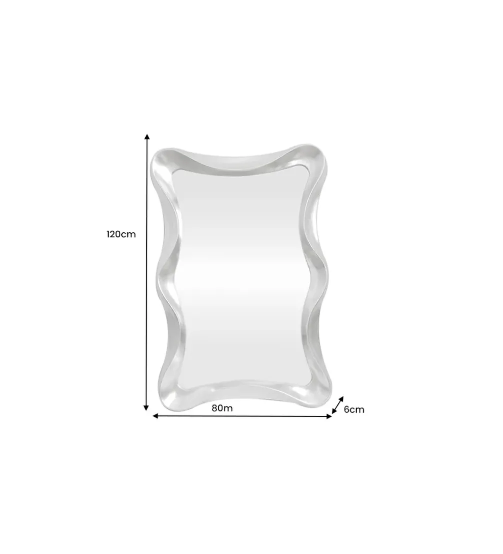 Lustro ALICE 120 cm srebrny