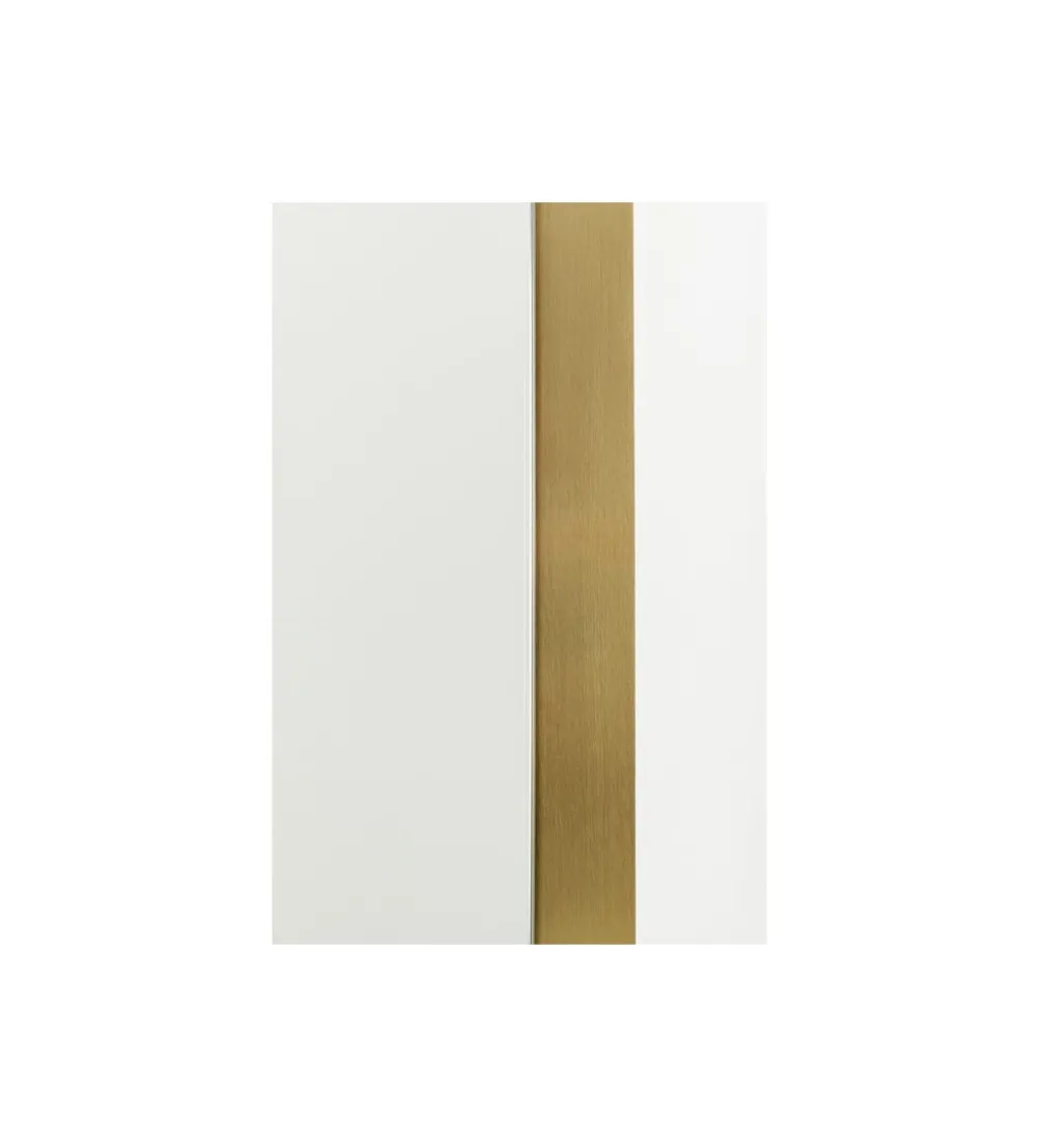 Lustro AREZZO trapez mosiądź 65 x 160 cm