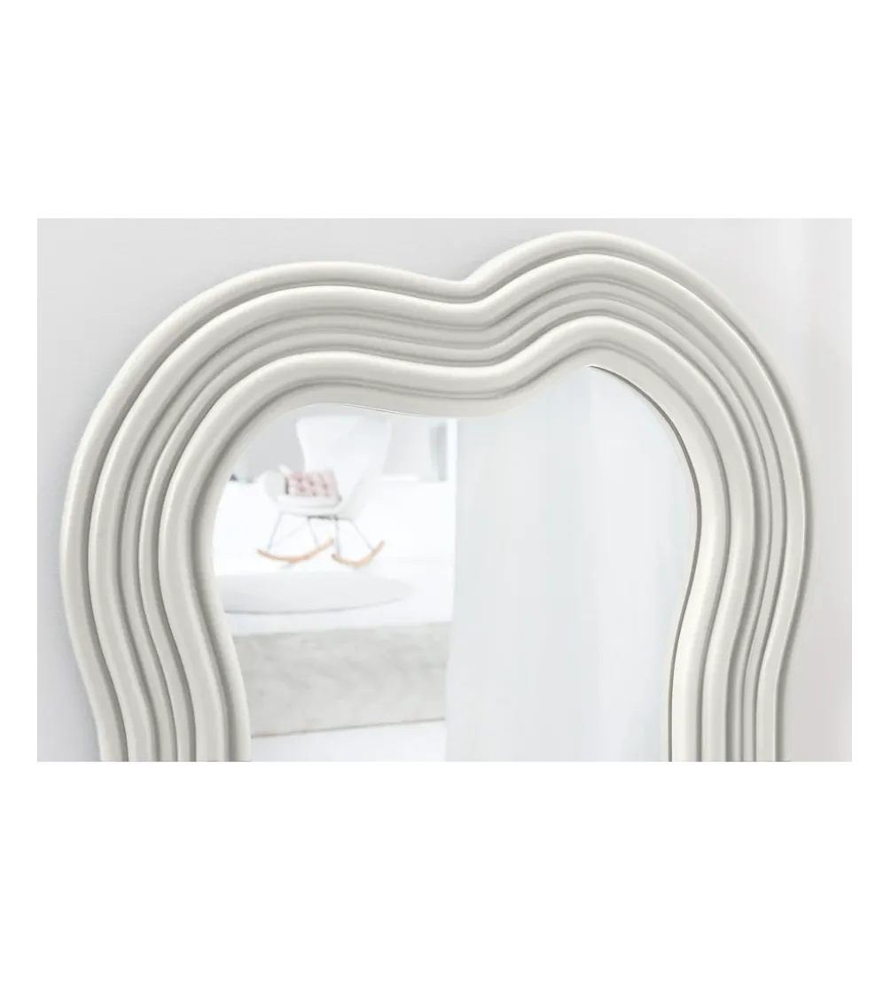 Lustro ścienne FUENTE II RUBIO 100 cm białe