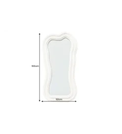 Lustro ścienne FUENTE II RUBIO 100 cm białe
