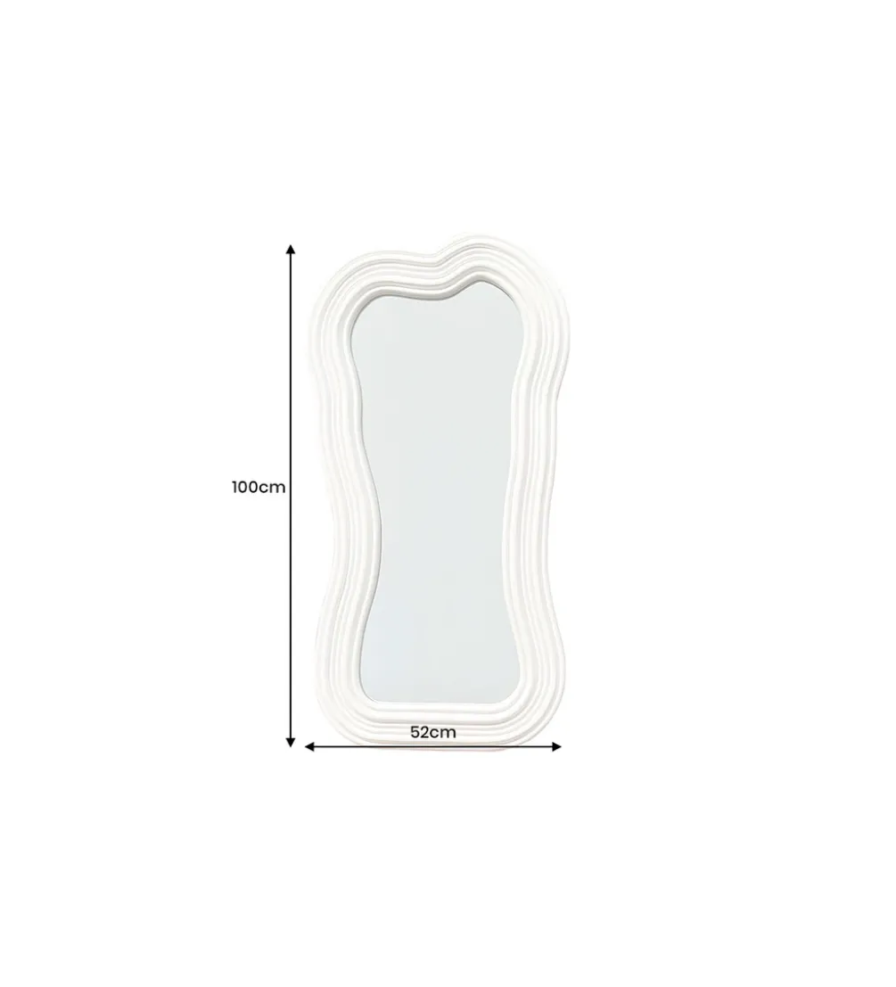 Lustro ścienne FUENTE II RUBIO 100 cm białe