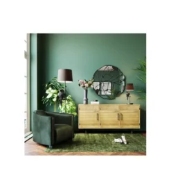 Lustro ścienne Pieces 100 cm czarne