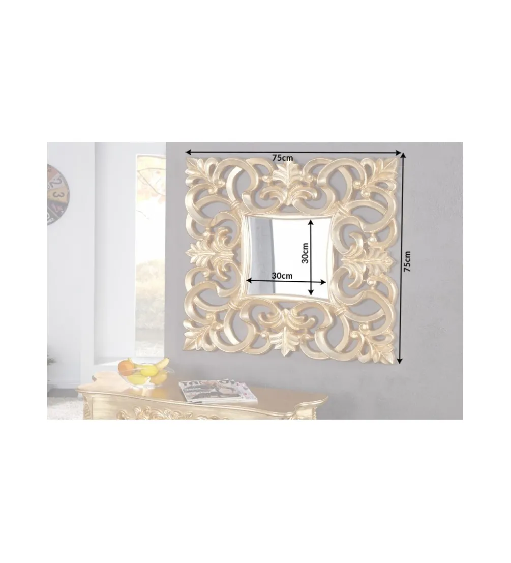 Lustro ścienne Venice 75cm złote