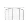 Lustro CRUZ 120 cm czarne