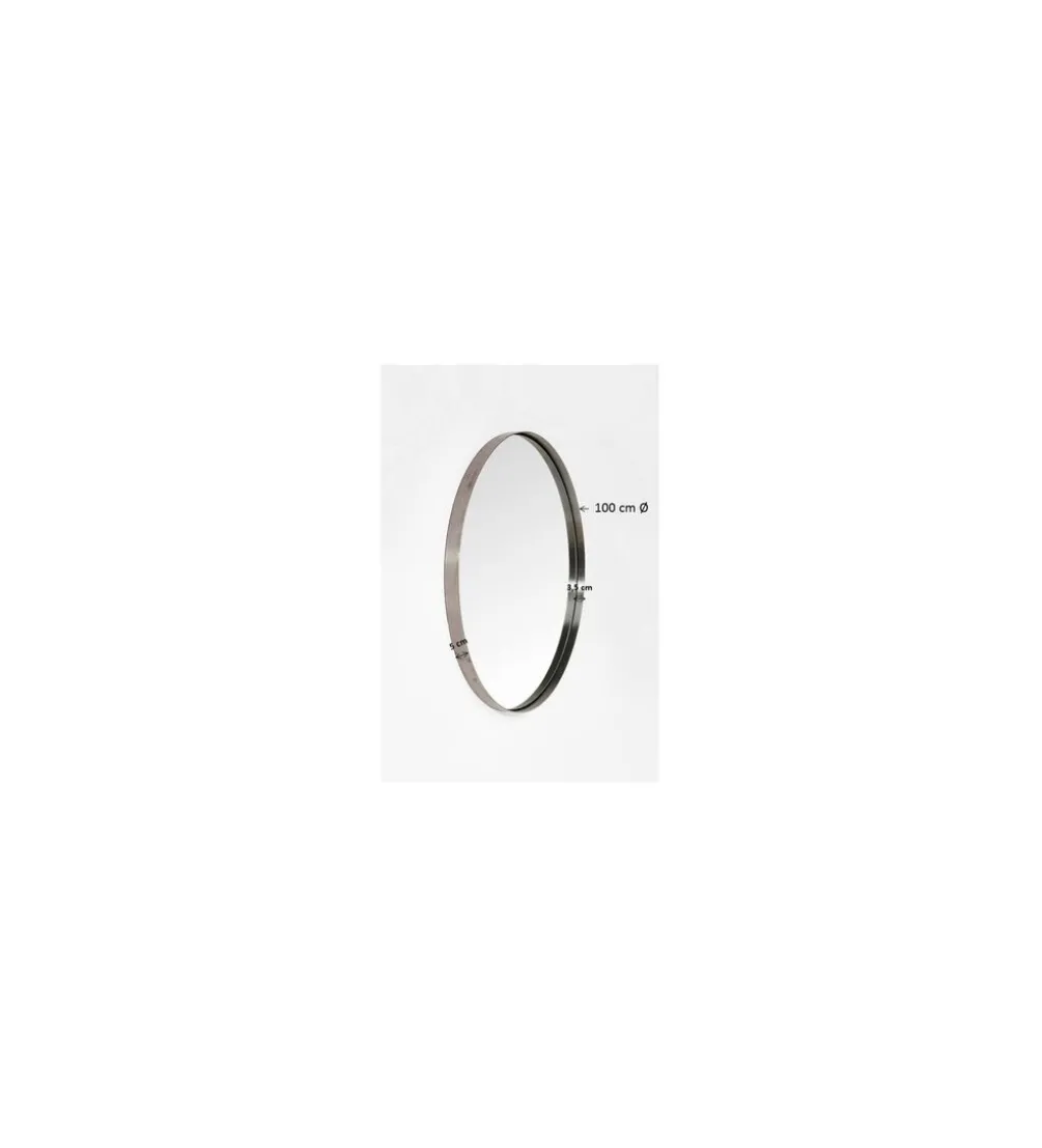 Lustro CURVE 100 cm mosiądź