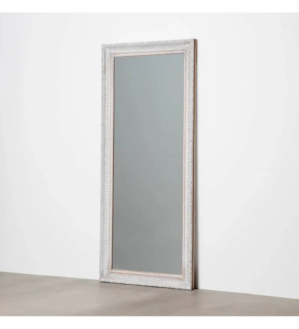 Lustro DEAY 166 cm drewno paulowni szare