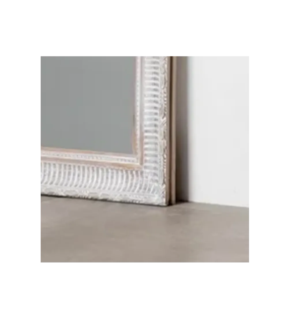 Lustro DEAY 166 cm drewno paulowni szare