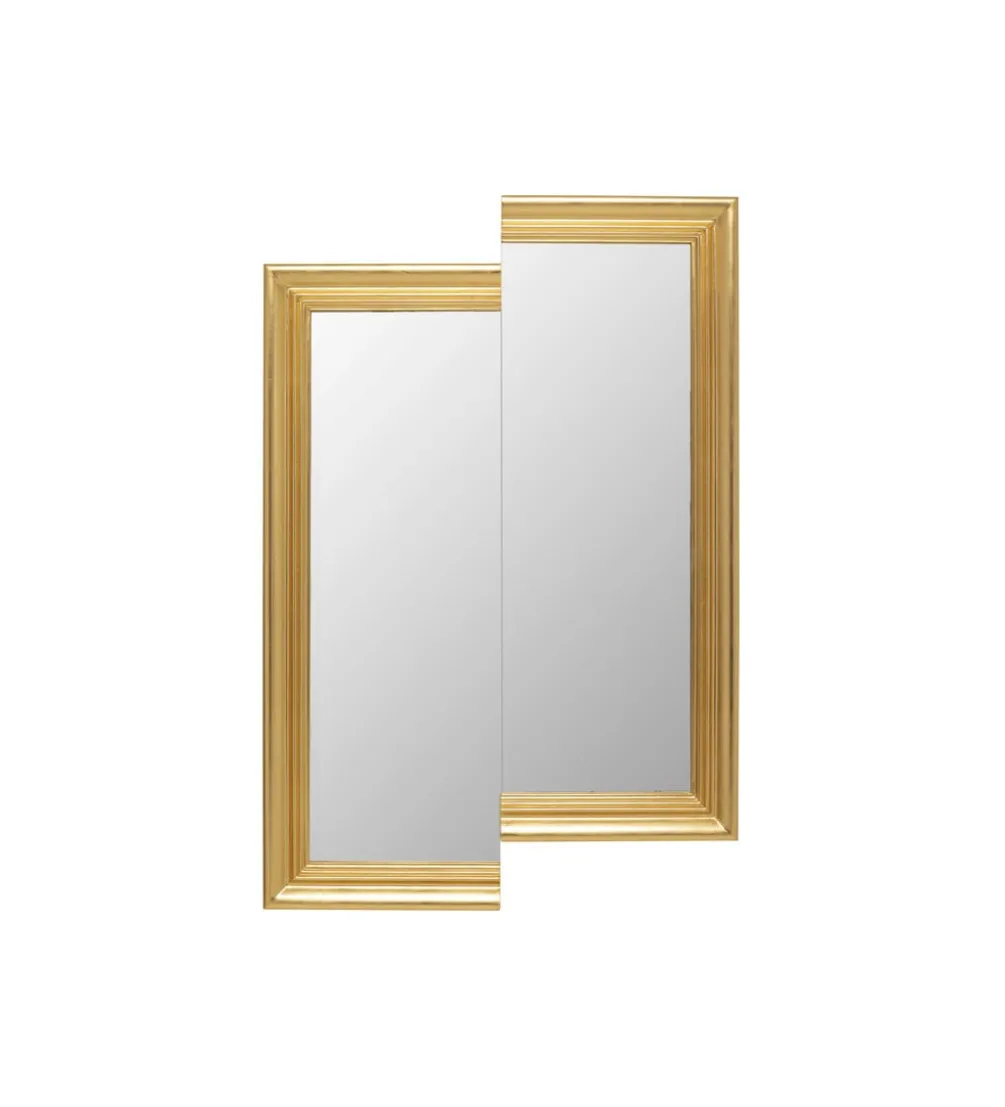 Lustro DOUBLE VISION RECTANGULAR 121 x 81 cm złote